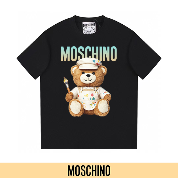 P90 no retirar, empuje con confianza (principal-5) MOSCHINO Moschino nueva camiseta de manga corta estampada …