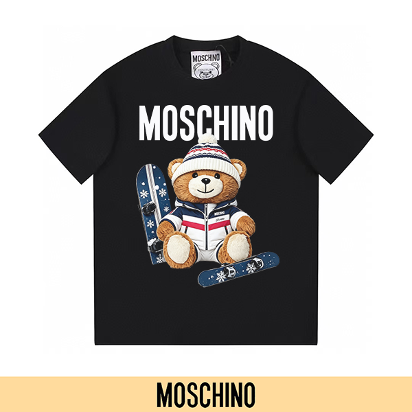 P90 no descontinuado, promoción segura (principal-5) MOSCHINO Moschino nueva camiseta de manga corta con esta…