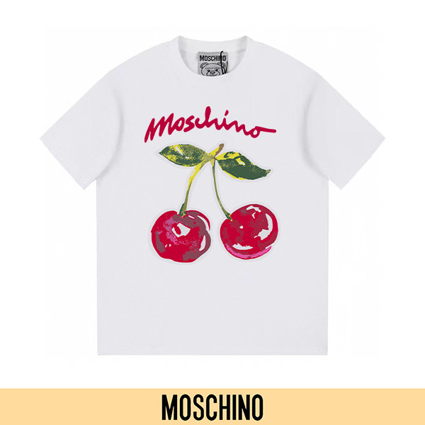 P90 no descontinuado, empuje con confianza (principal-5) MOSCHINO Moschino nueva camiseta de manga corta estampada 300G…