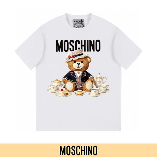 P90 no descontinuado, empuje con confianza (principal-5) MOSCHINO Moschino nueva camiseta de manga corta estampada 300G…