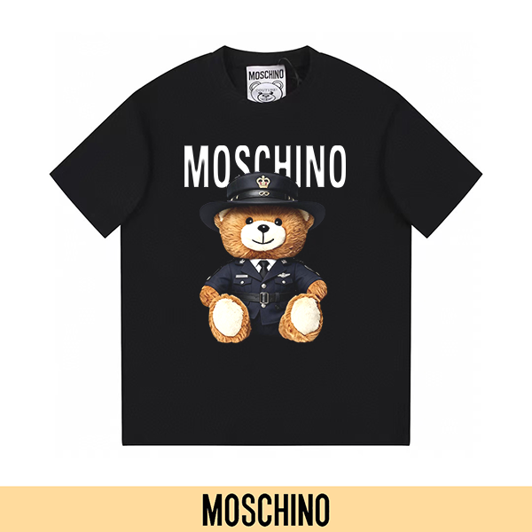 P90 no descontinuado, empuje con confianza (principal-5) MOSCHINO Moschino nueva camiseta de manga corta estampada 300G…
