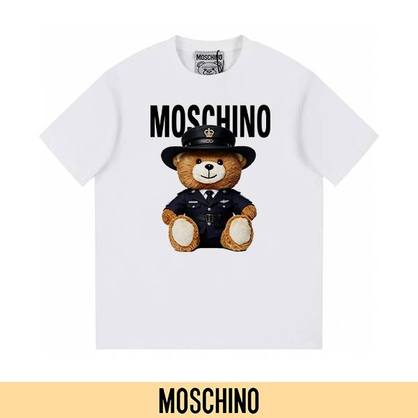 P90 no descontinuado, empuje con confianza (principal-5) MOSCHINO Moschino nueva camiseta de manga corta estampada 300G…