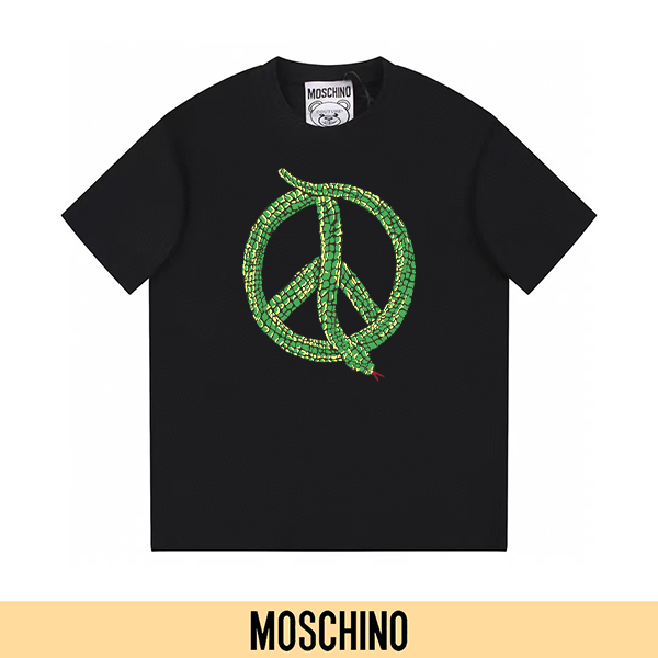 P90 no descontinuado, empuje con confianza (principal-5) MOSCHINO Moschino nueva camiseta de manga corta estampada 300G…