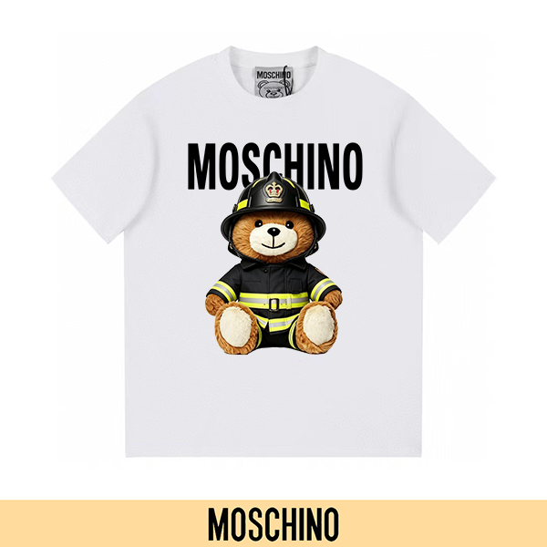 P90 Artículo permanente recomendado (principal-5) MOSCHINO Moschino Nueva camiseta de manga corta con estampado 300G al…