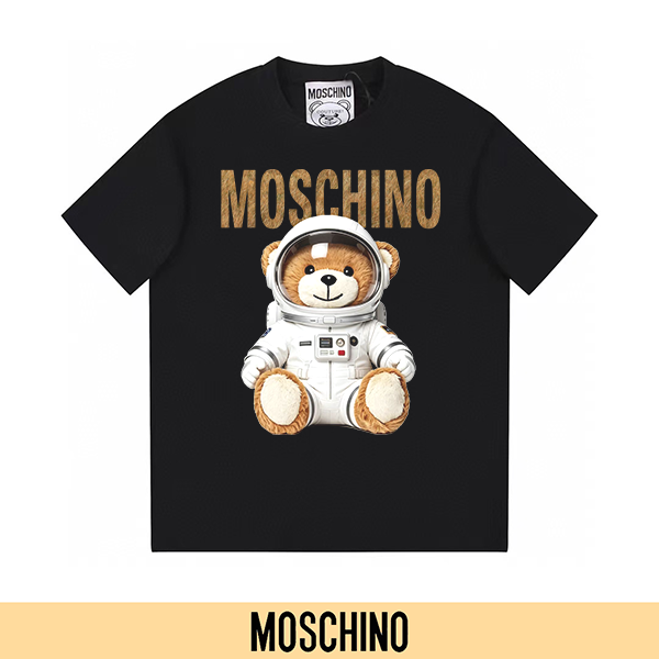 P90 Artículo permanente recomendado (principal-5) MOSCHINO Moschino Nueva camiseta de manga corta con estampado 300G al…