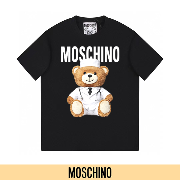 P90 no retirado, promoción segura (principal-5) MOSCHINO Moschino nueva camiseta de manga corta con estampado…