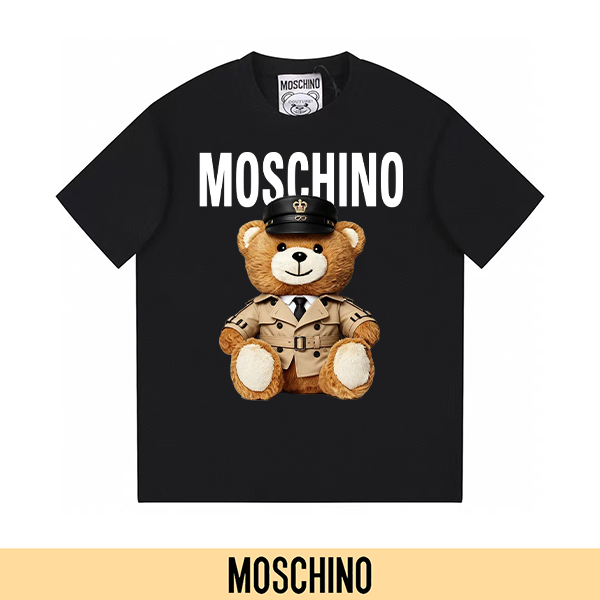 P90 no retirado, promoción segura (principal-5) MOSCHINO Moschino nueva camiseta de manga corta con estampado…
