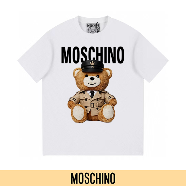 P90 no retirado, promoción segura (principal-5) MOSCHINO Moschino nueva camiseta de manga corta con estampado…