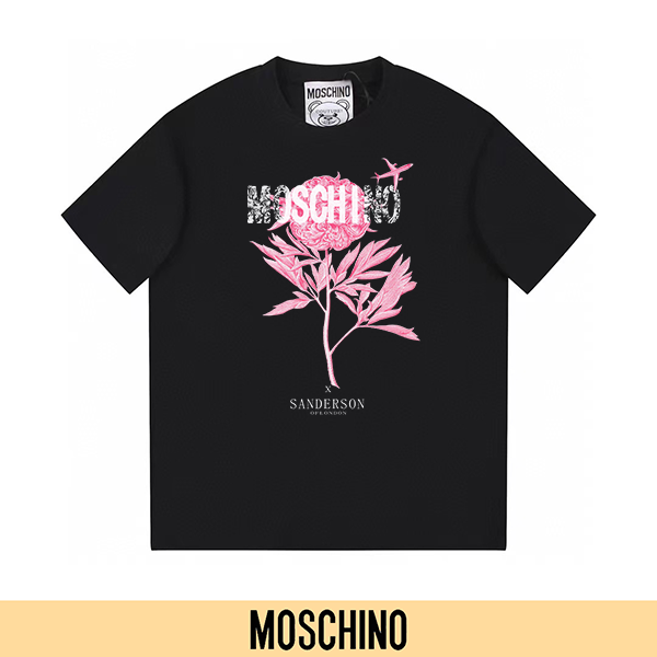 P90 no retirado, promoción segura (principal-5) MOSCHINO Moschino nueva camiseta de manga corta con estampado…