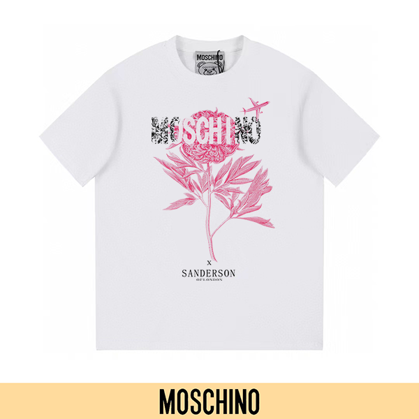 P90 no retirado, promoción segura (principal-5) MOSCHINO Moschino nueva camiseta de manga corta con estampado…