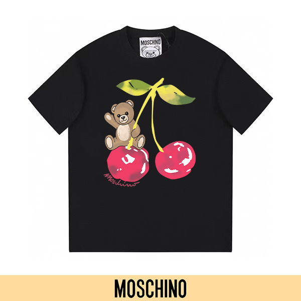 P90 no retirado, promoción segura (principal-5) MOSCHINO Moschino nueva camiseta de manga corta con estampado…