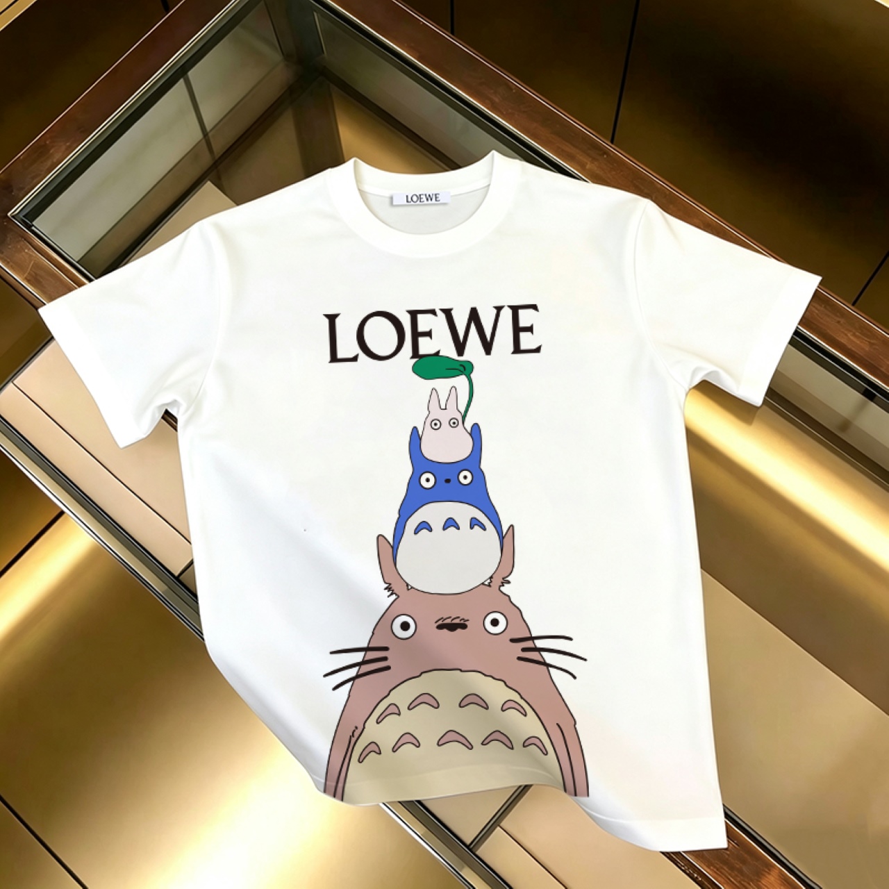 P90 不下架款放心推 LOEWE 罗意威 新款印花短袖T恤300G纯棉T恤（面料新升级） 颜色：黑色 白色 尺码：XS~L - 副本 (29) - 副本