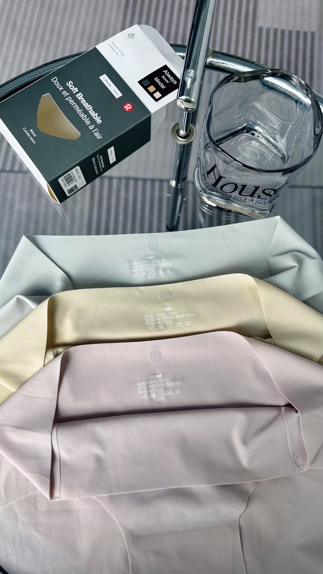 品名：lululemon女士内裤——莫代尔尺码：LXLXXL参考体重：L（80-110斤）XL(110-