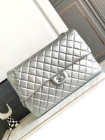 Buy Sell
 Chanel Classic Flap Bag Mini Bags Silver Cotton Sheepskin Mini