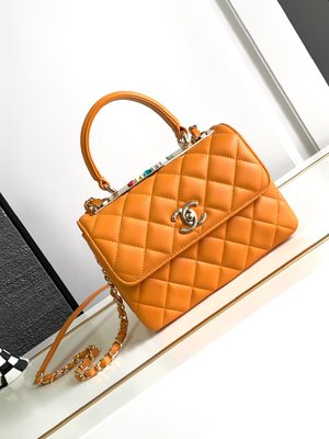 Chanel Classic Flap Bag Crossbody & Shoulder Bags Blue Orange Red Lambskin Sheepskin Fall/Winter Collection Mini