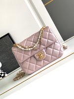 Chanel Crossbody & Shoulder Bags Pink Sheepskin Spring/Summer Collection