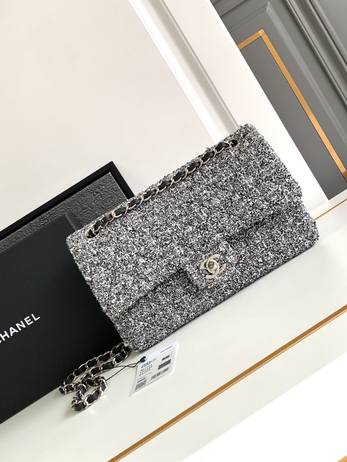 Chanel Classic Flap Bag Bolsos cruzados y bandoleras Comprar aaa barato
 Azul Gris Rojo Rosas Blanco Hardware de oro Cadena p6301112