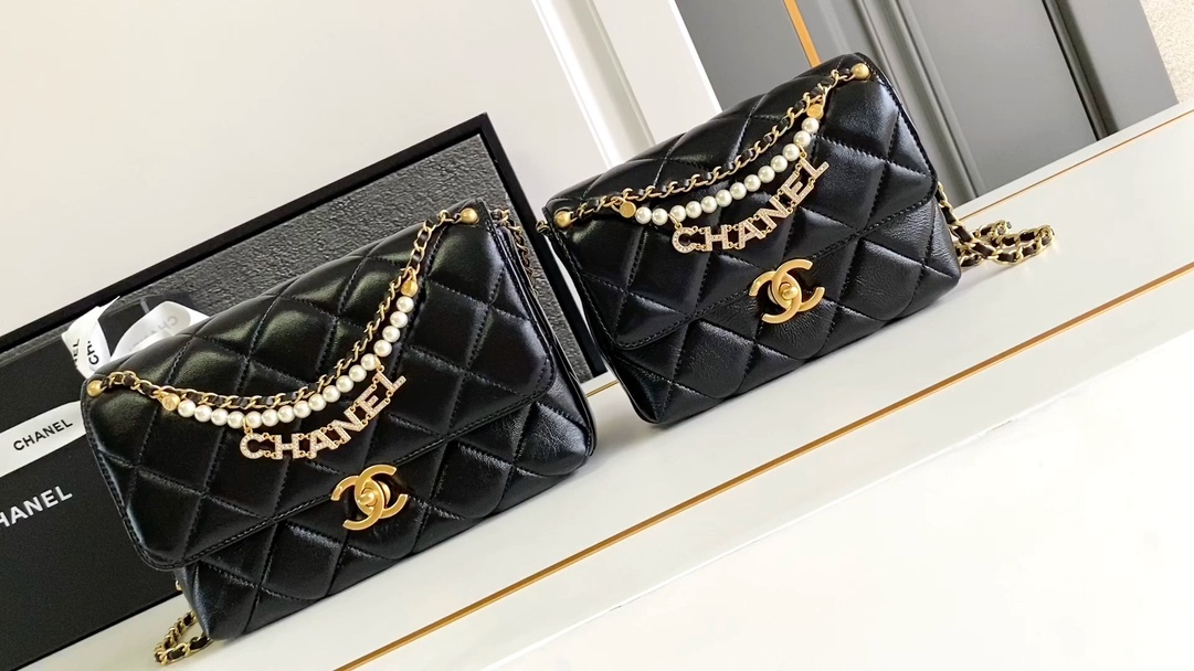 Pequeño video real de gran H 🚩🚩🚩 Grande 22 X 14.5 X 11cm 🚩🚩 Pequeño 13/20/7.5cm CHANEL24A nuevo modelo con más log…