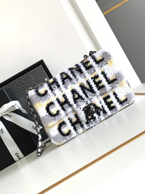 Chanel 24S Sequin CF Bag, Small Size, Summer Filter, Party, Daily Use 1 Chanel 24S Sequin CF Bag, Small Size, Summer Filter, Party, Daily Use