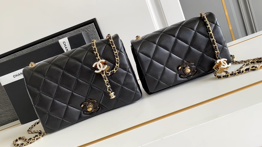 Chanel Classic Flap Bag Torby typu crossbody i na ramię Czarny