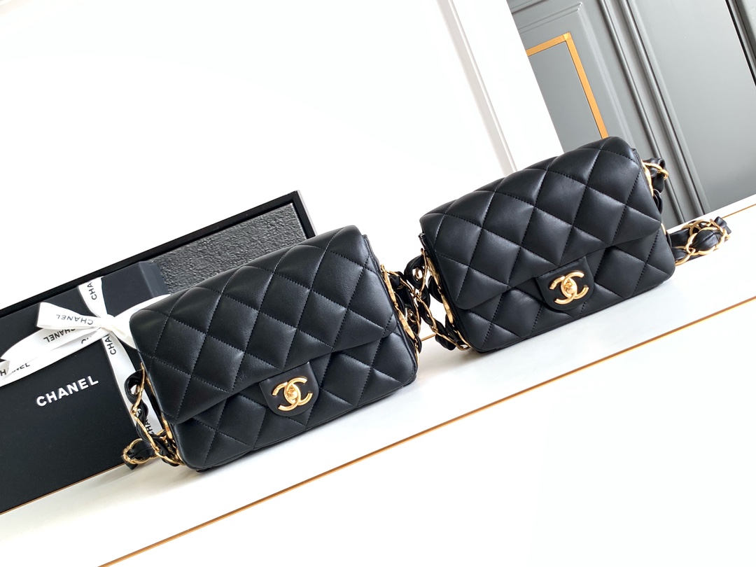 ¡Dos tallas juntas! 🤩 Fotos reales de la H grande 🚩🚩🚩 ¡El nuevo bolso de axila 24K de Chanel! ¡Bolso de cadena con …
