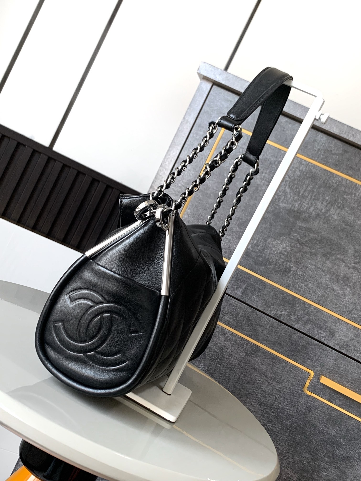 Chanel Quilted Lambskin Classic Flap Handbag