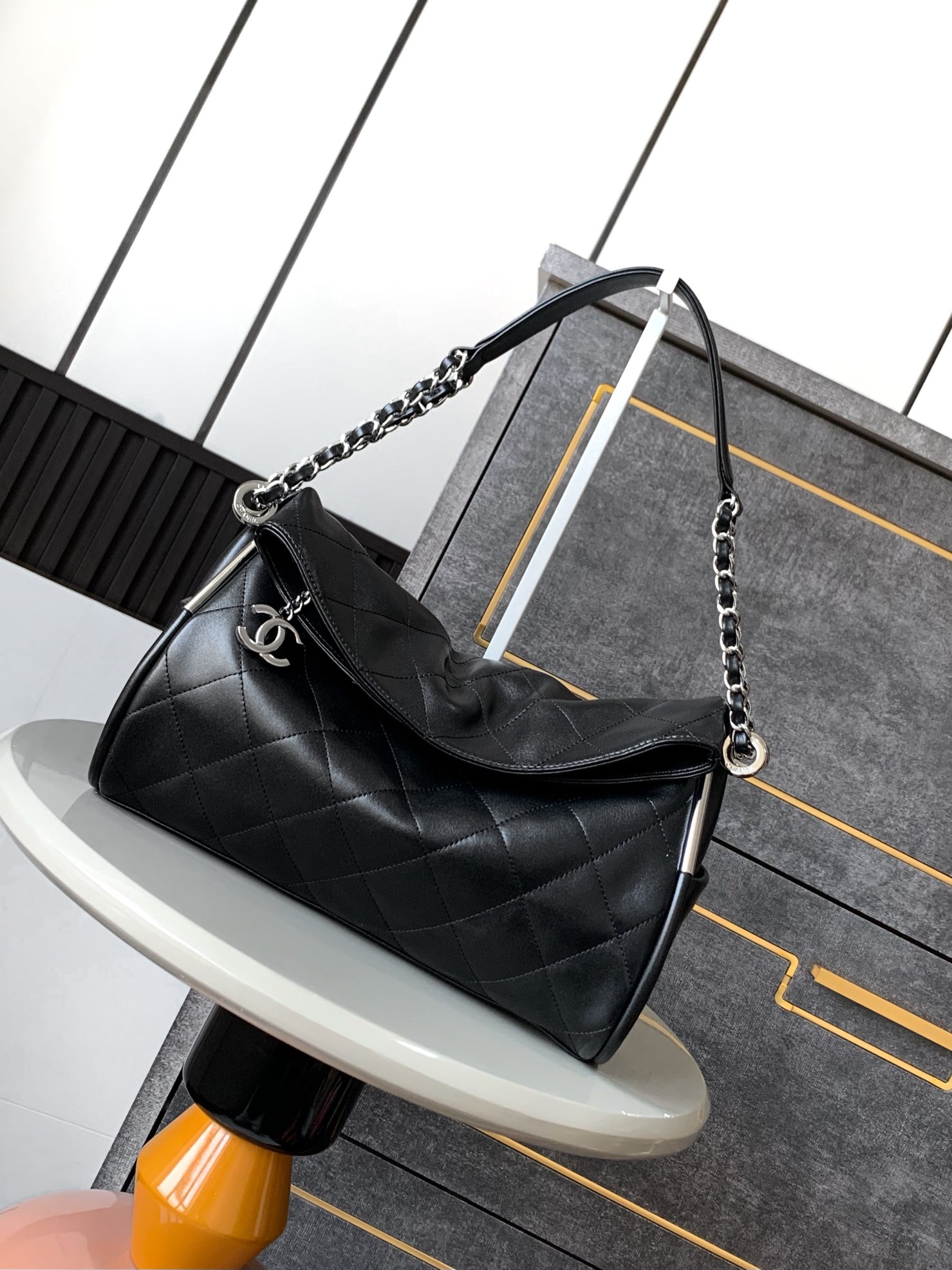 Chanel Quilted Lambskin Classic Flap Handbag