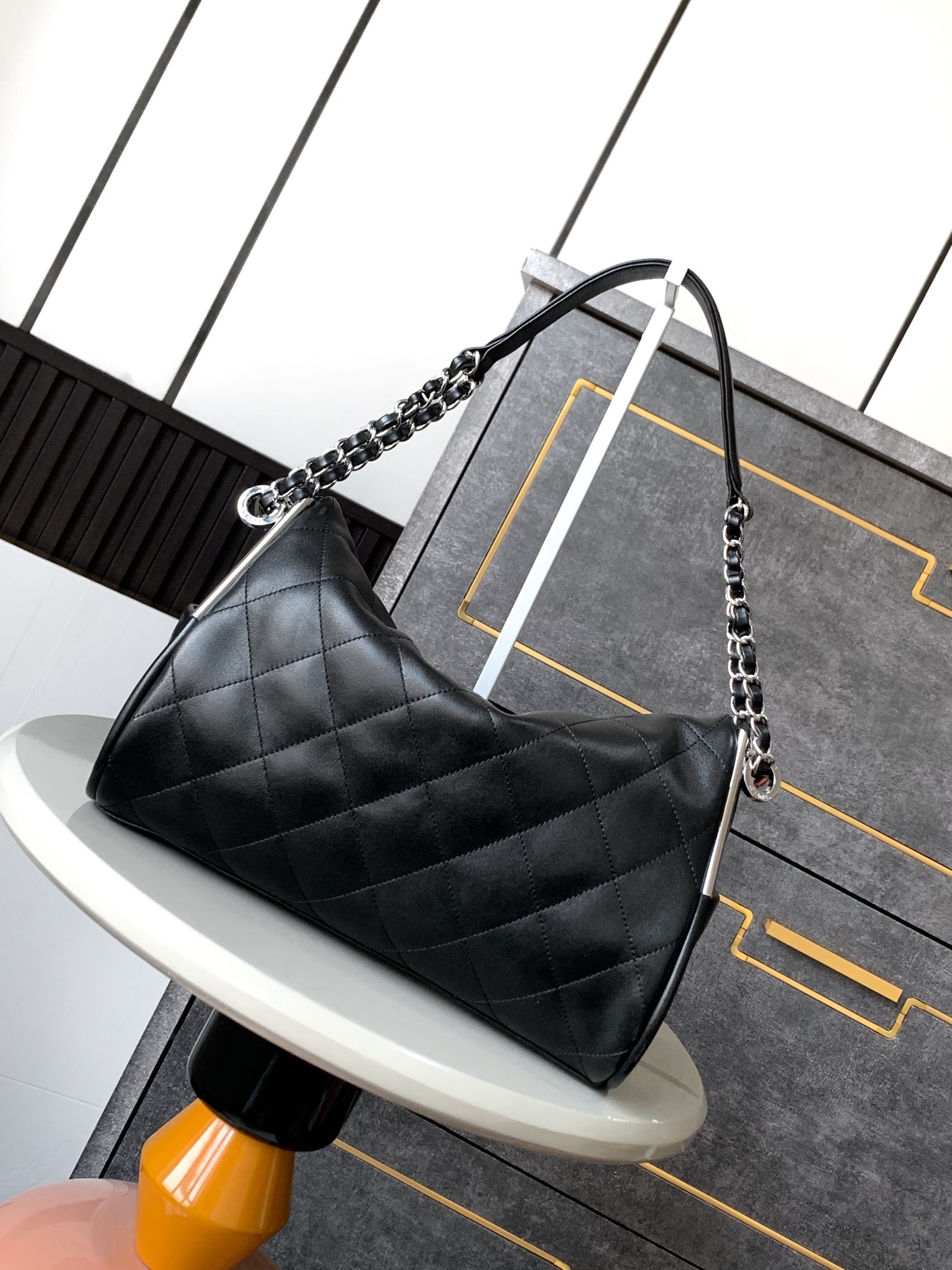 Chanel Quilted Lambskin Classic Flap Handbag