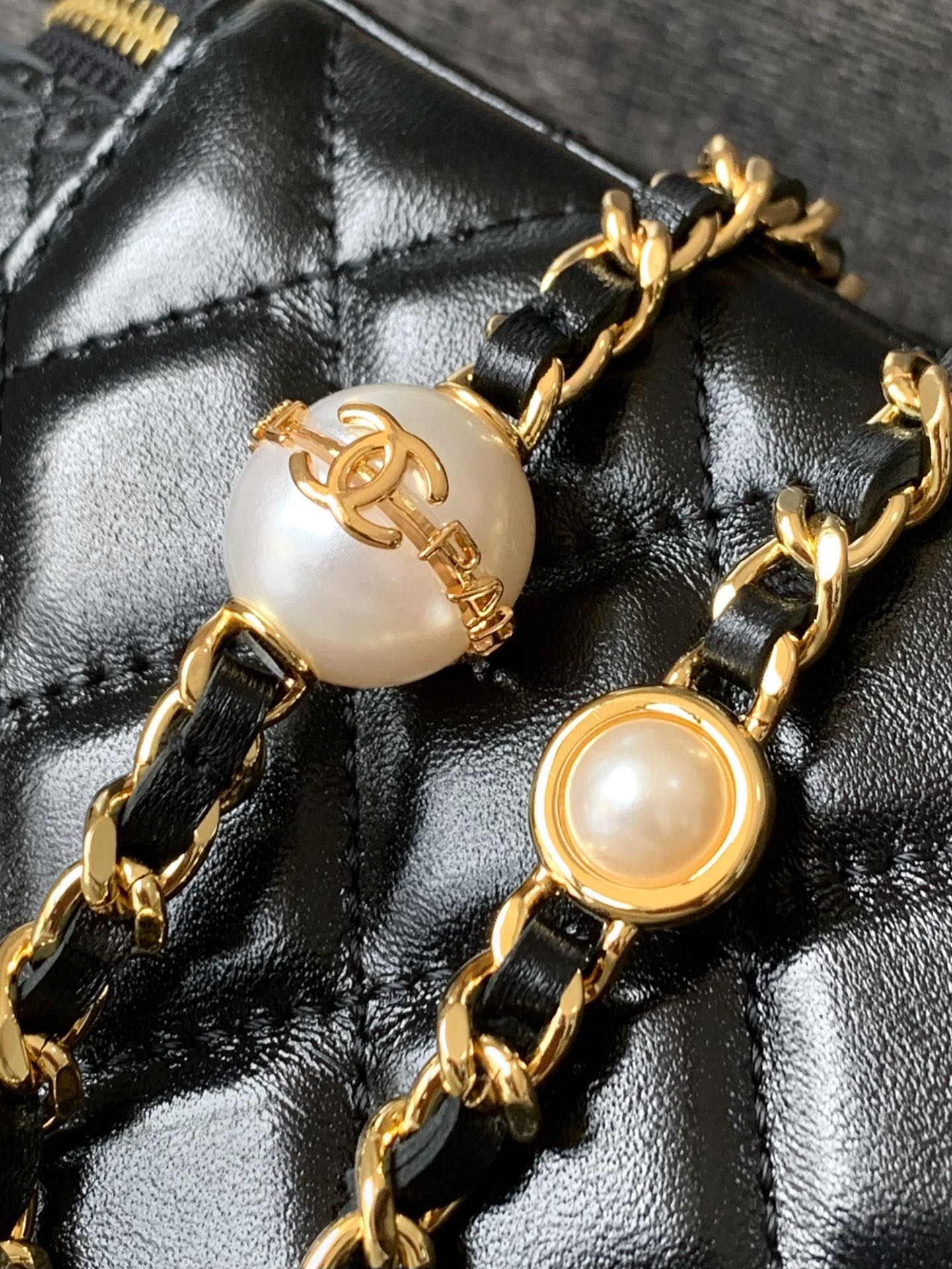 OHANEL 🤩 24K Pearl Design Pearl Chain Box Bag - Bag 6