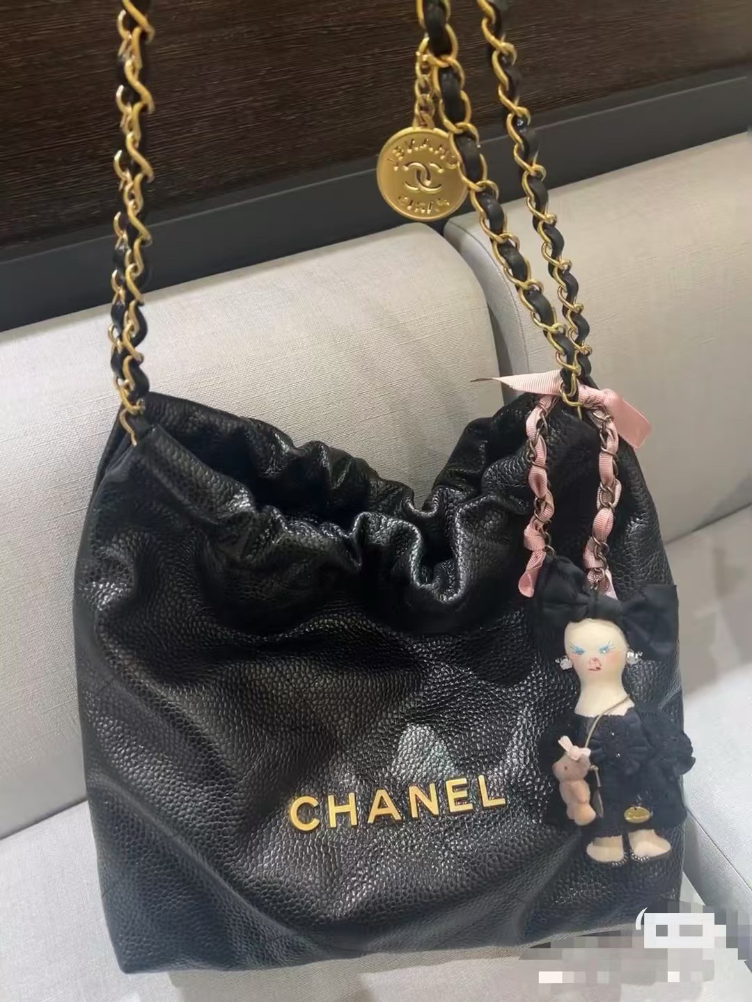 OHANEL 24K New Arrival: Medium Grained Calfskin "Trash" Bag - Bag 8