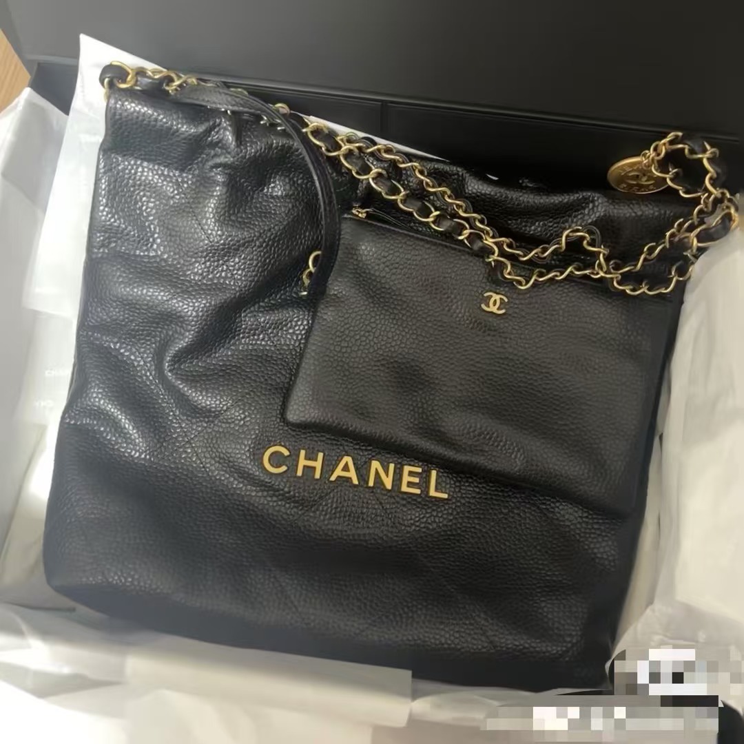 OHANEL 24K New Arrival: Medium Grained Calfskin "Trash" Bag - Bag 6