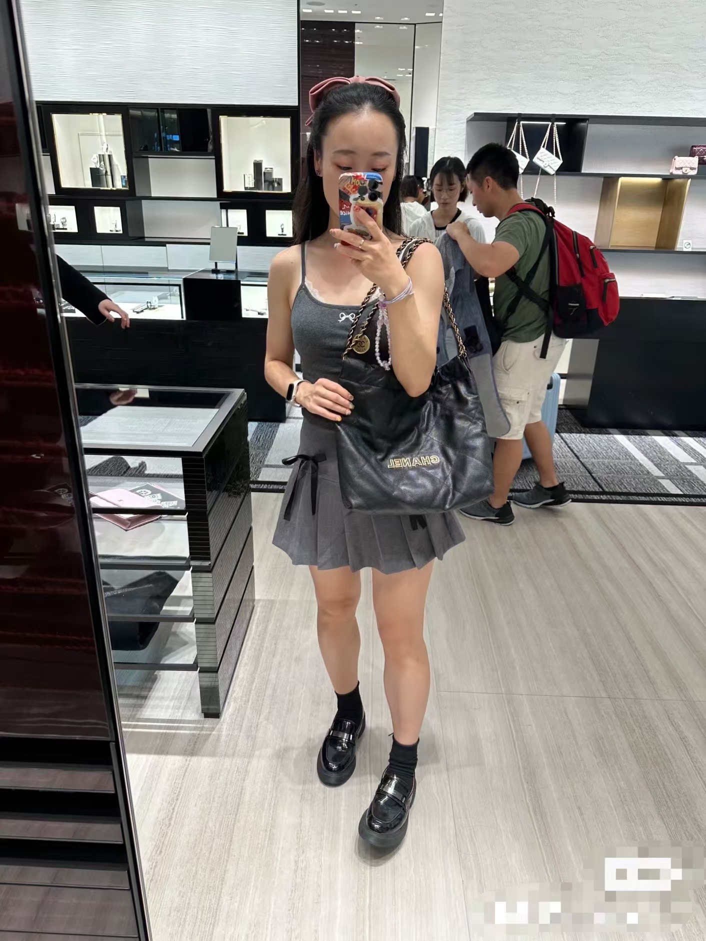 OHANEL 24K 🎆🎆 New Grained/Caviar Calfskin "Trash Bag" (Chanel 22 - Bag 3