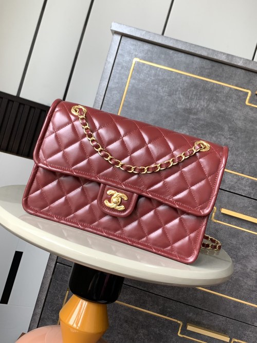 Chanel 24K Burgundy Quilted Leather Flap Bag, Large, Gold Hardware 1 Chanel 24K Burgundy Quilted Leather Flap Bag, Large, Gold Hardware
