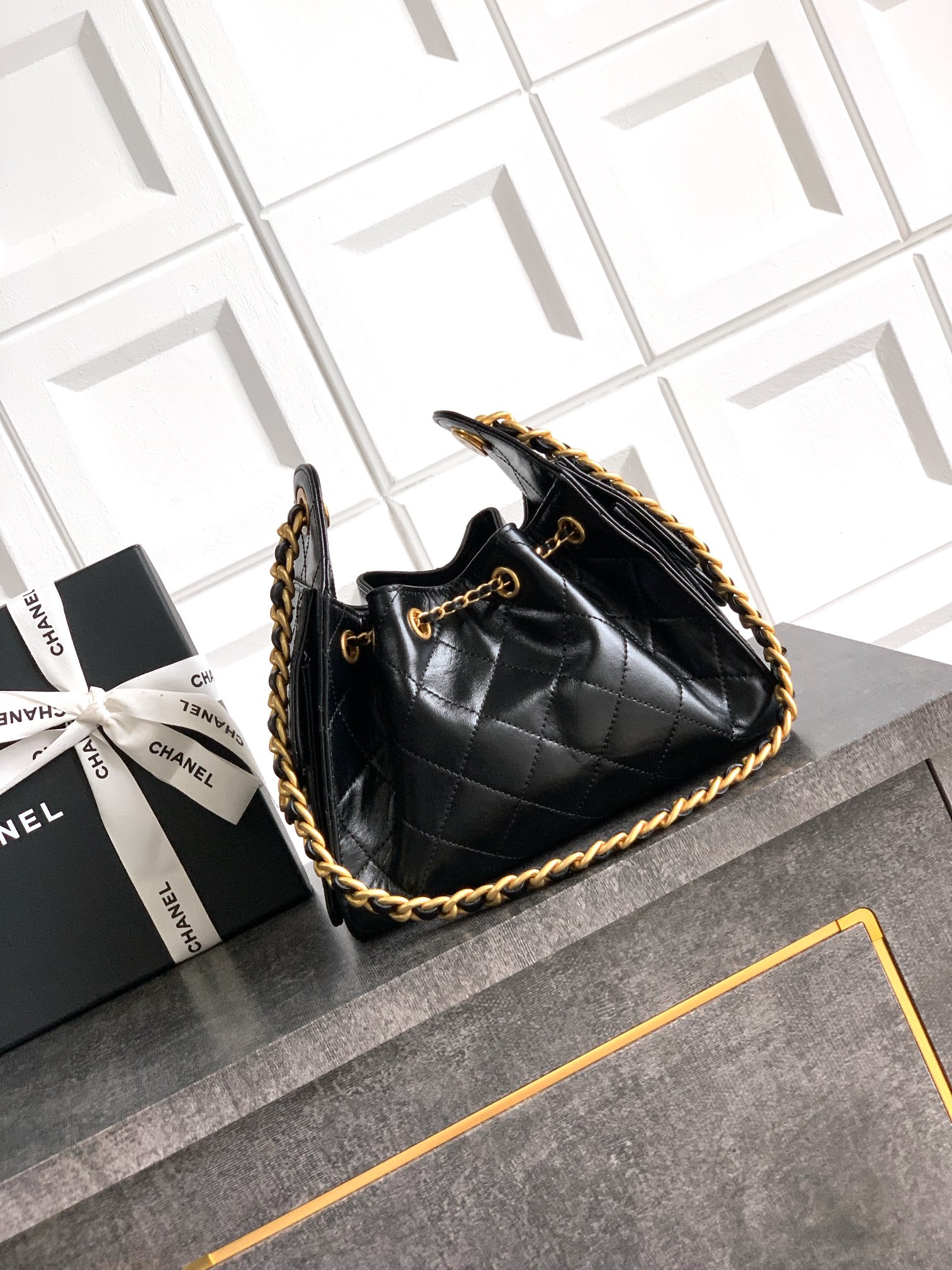 Chanel Style Black Leather Bag Bags Bag detail image 3 from source 765816