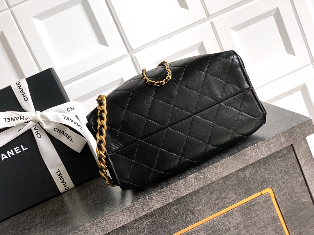 Chanel Style Black Leather Bag Bags Bag detail image 4 from source 765816