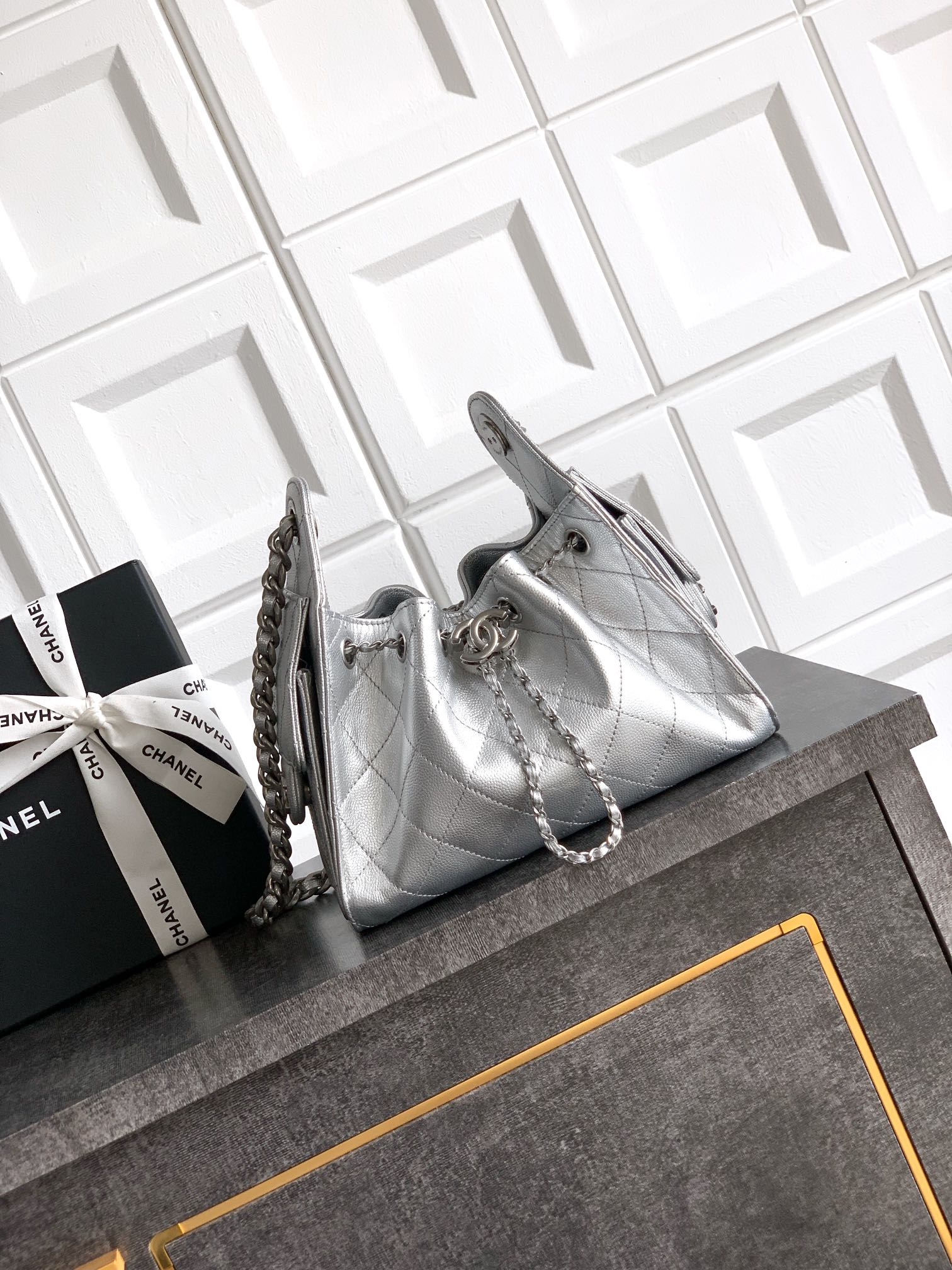 Chanel Style Black Leather Bag Lookbook Reference image 1