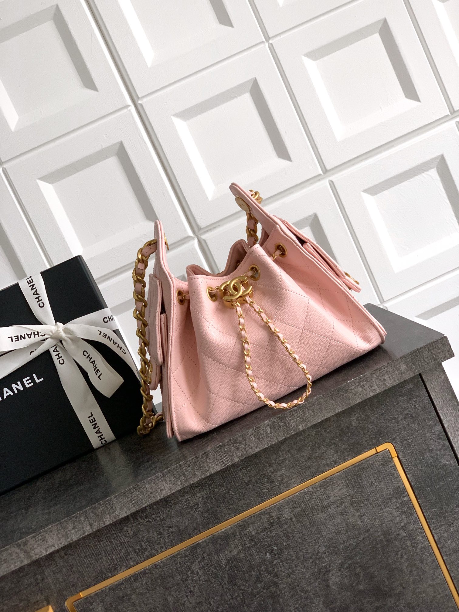 Chanel Style Black Leather Bag Lookbook Reference image 1