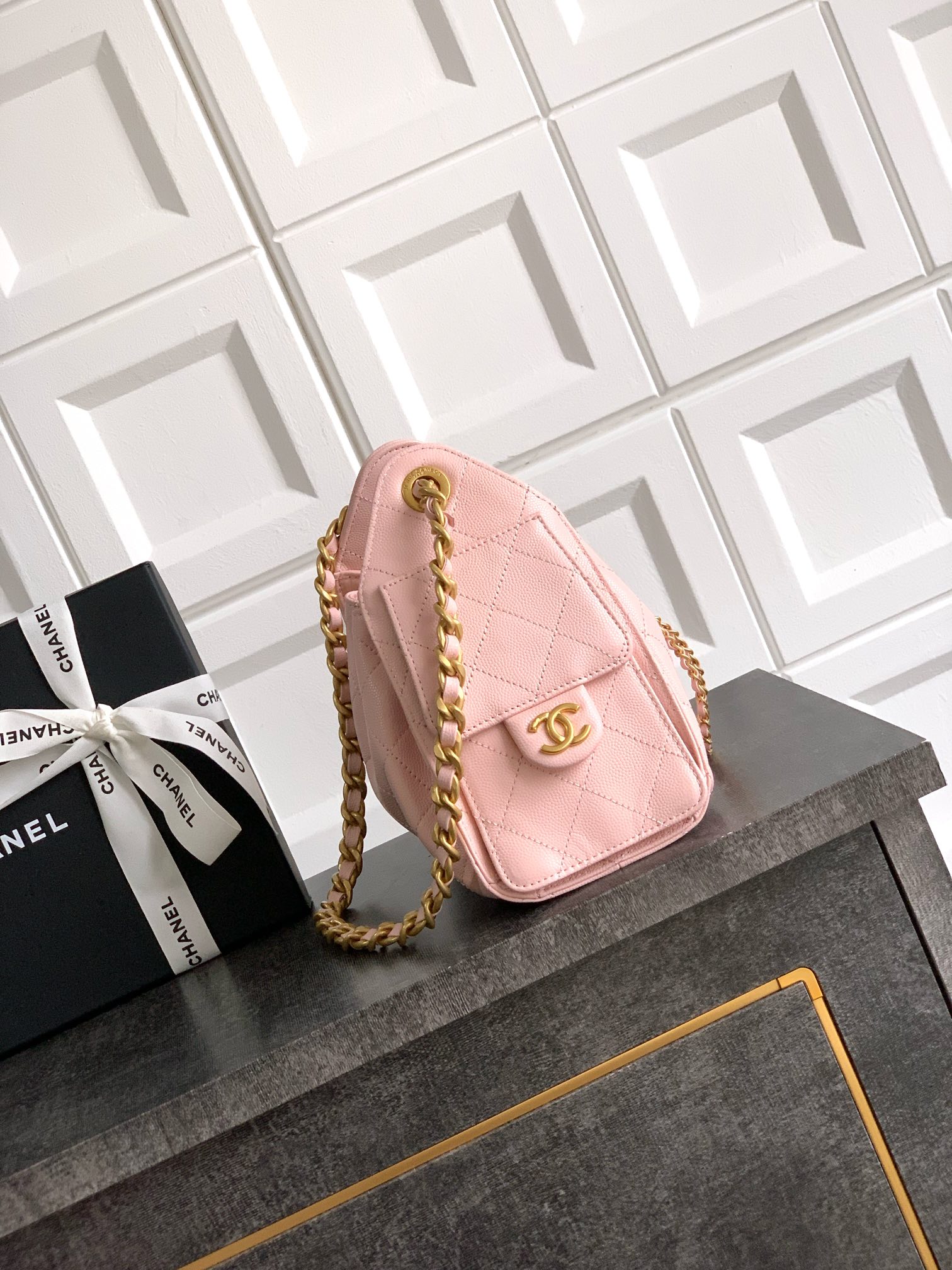Chanel Style Black Leather Bag Lookbook Reference image 2