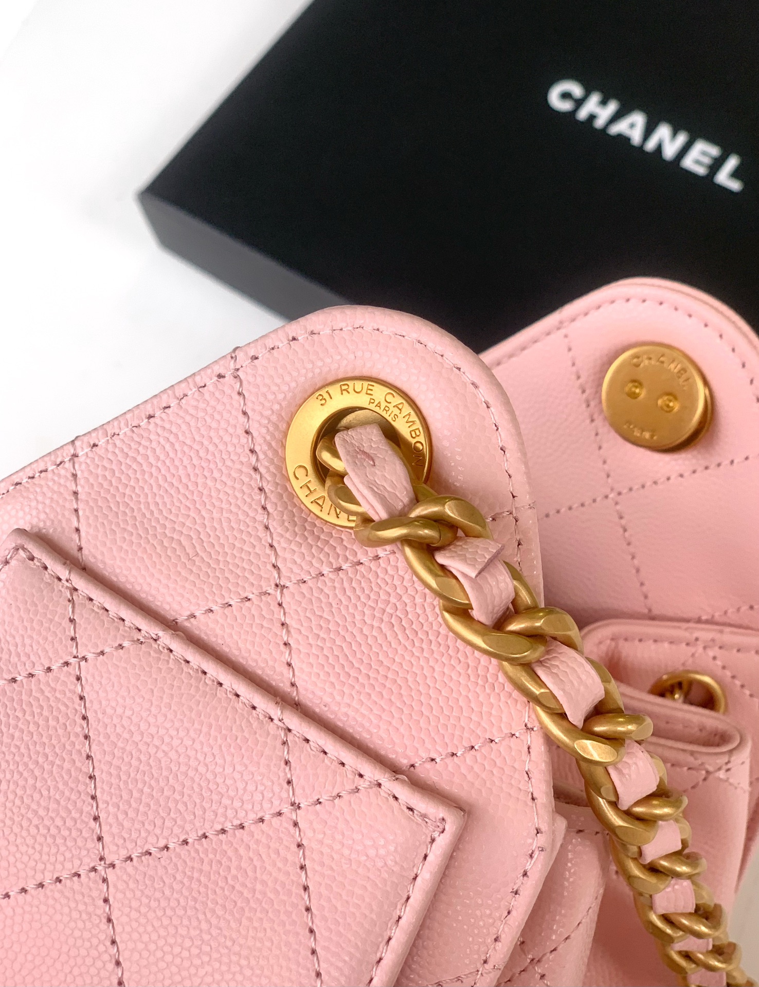 Chanel Style Black Leather Bag Bags Bag detail image 7 from source 765820
