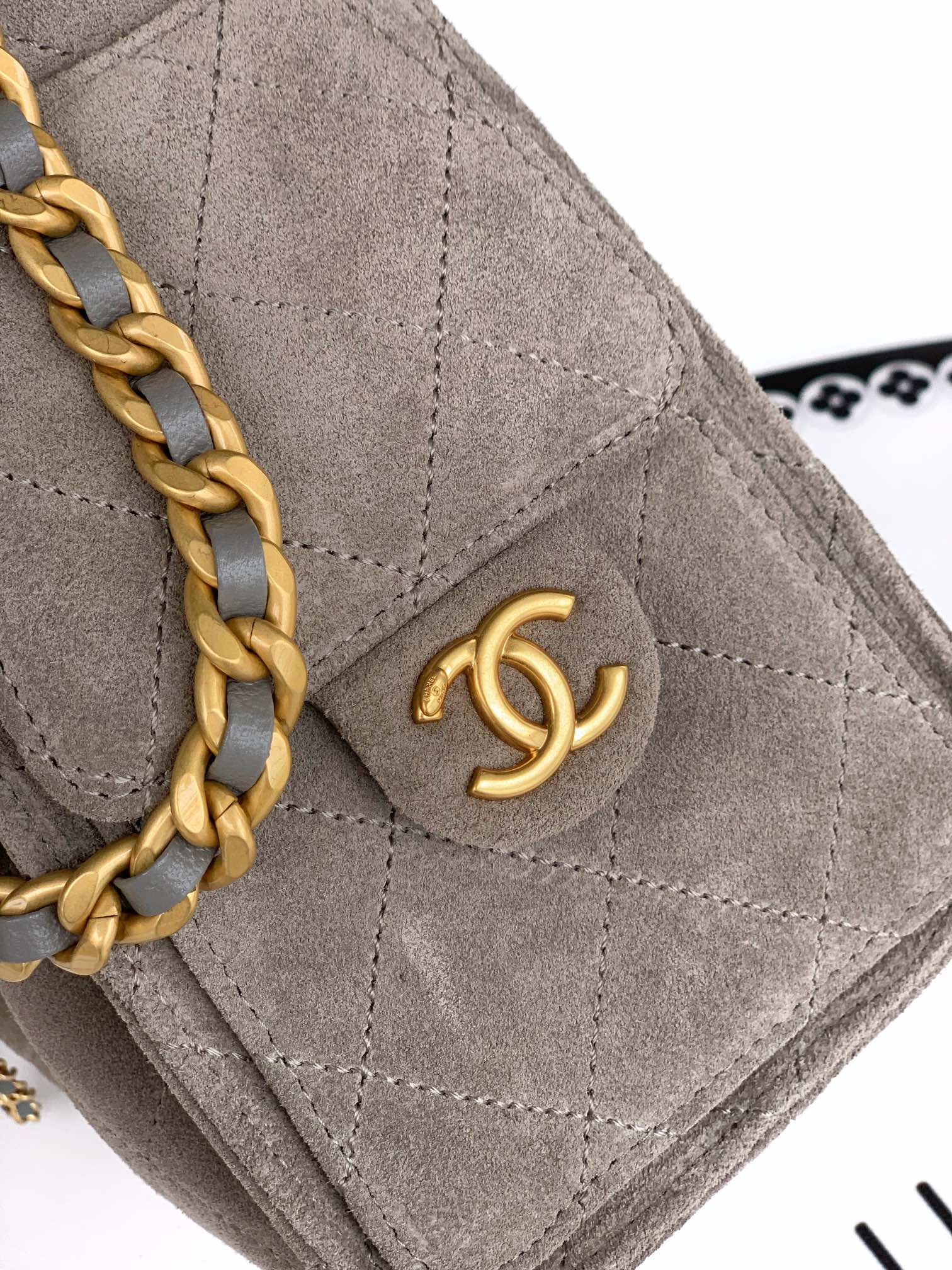 Chanel Style Brown Leather Bag Bags Bag detail image 6 from source 765826