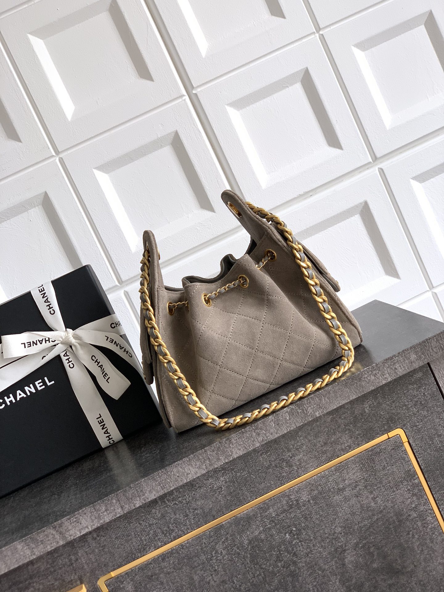 Chanel Style Brown Leather Bag Bags Bag detail image 3 from source 765826