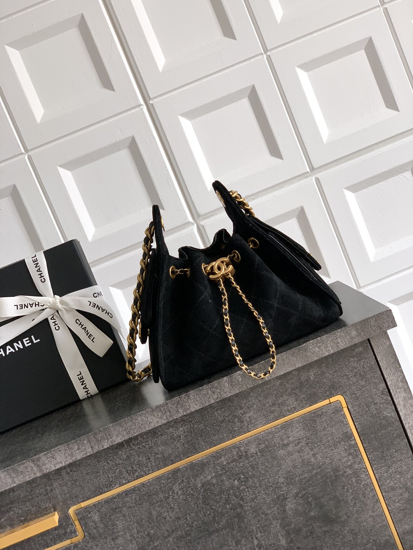 Chanel Style Black Leather Bag Lookbook Reference image 1