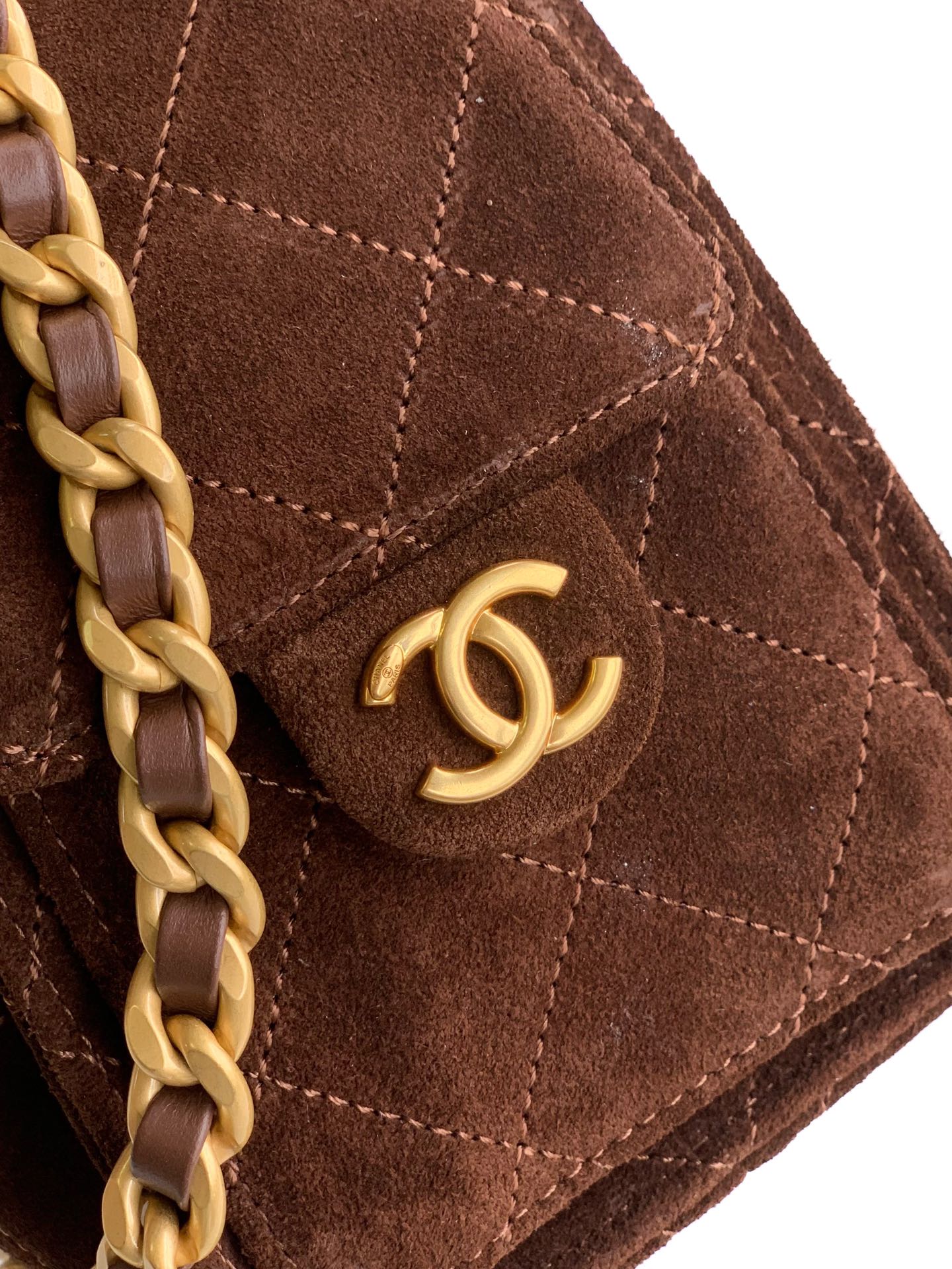 Chanel Style Brown Leather Bag Bags Bag detail image 6 from source 765823