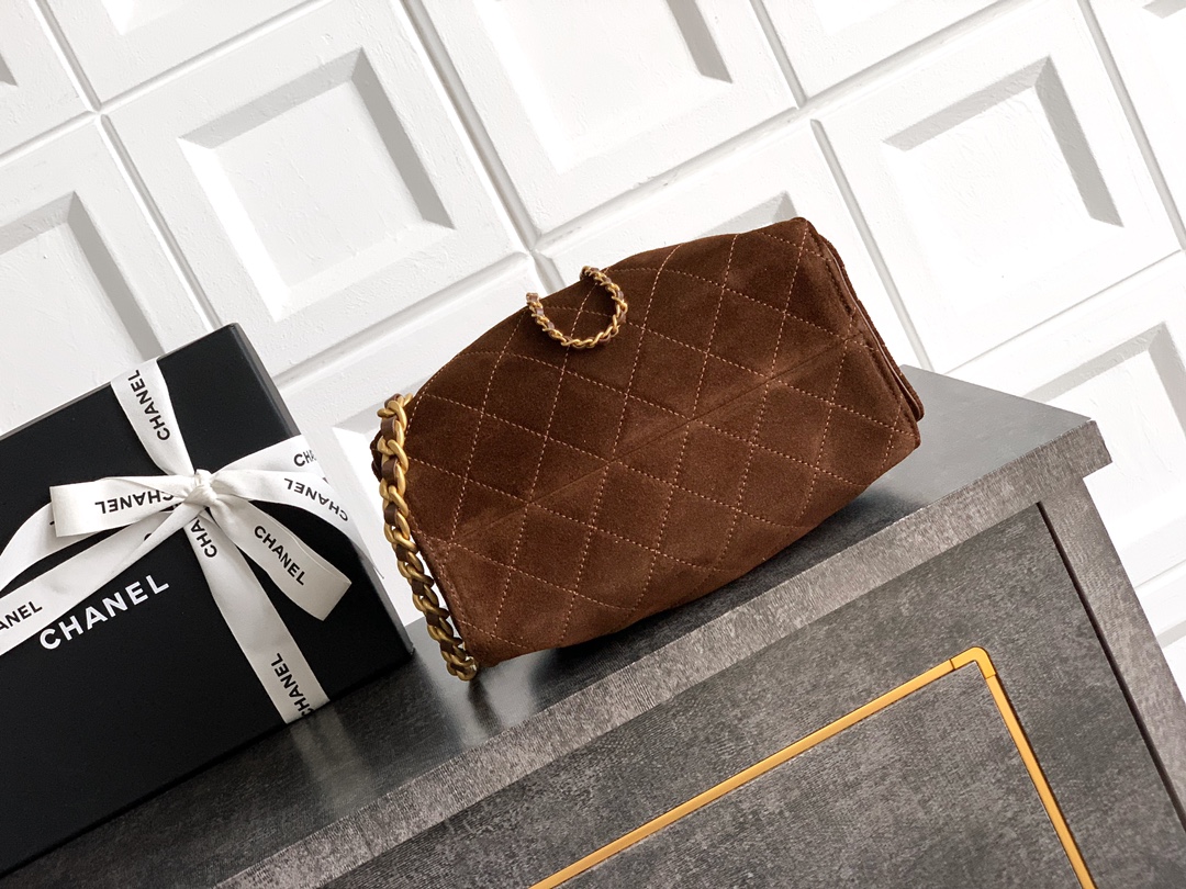 Chanel Style Brown Leather Bag Bags Bag detail image 4 from source 765823