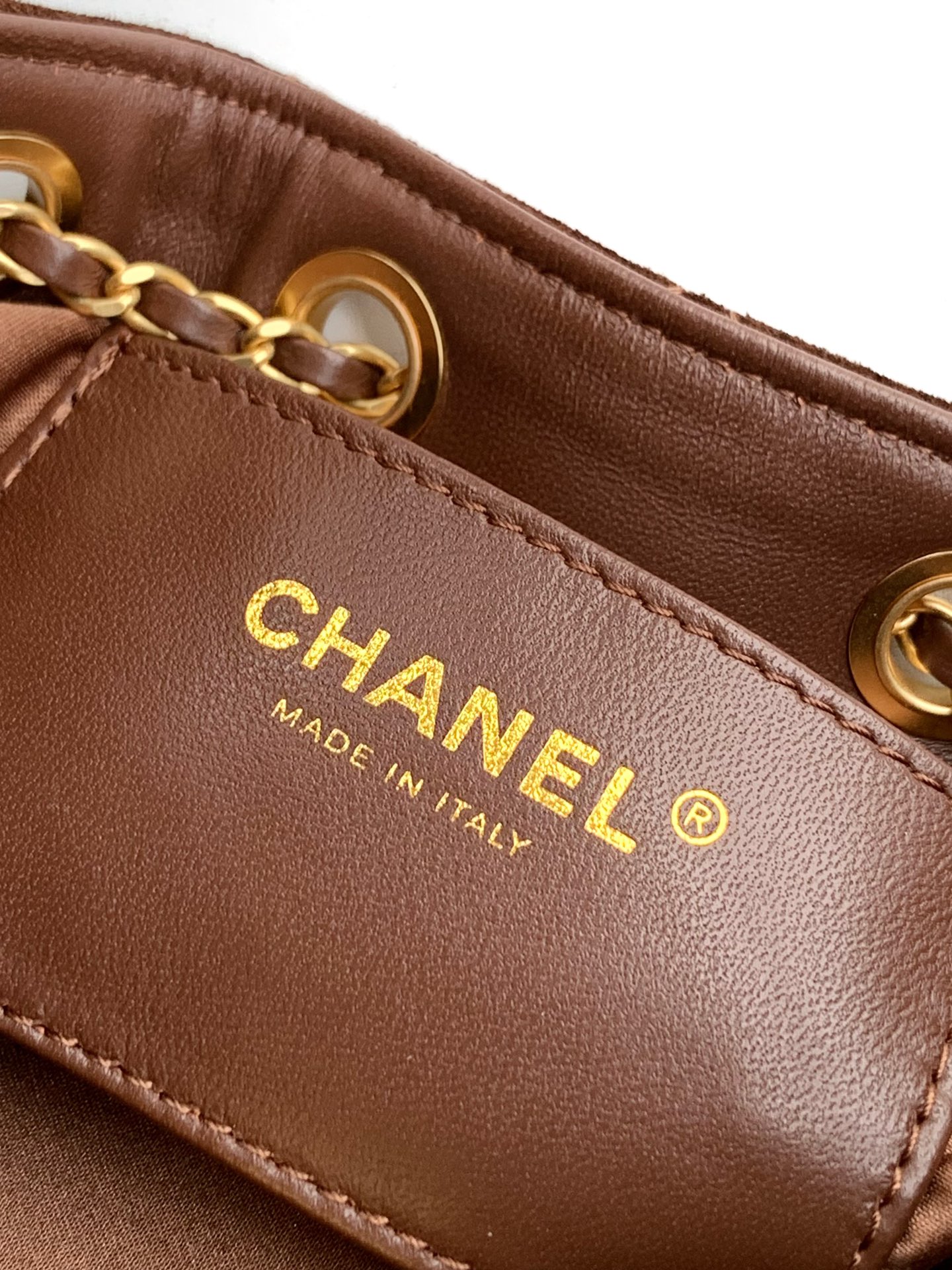 Chanel Style Brown Leather Bag Bags Bag detail image 9 from source 765823