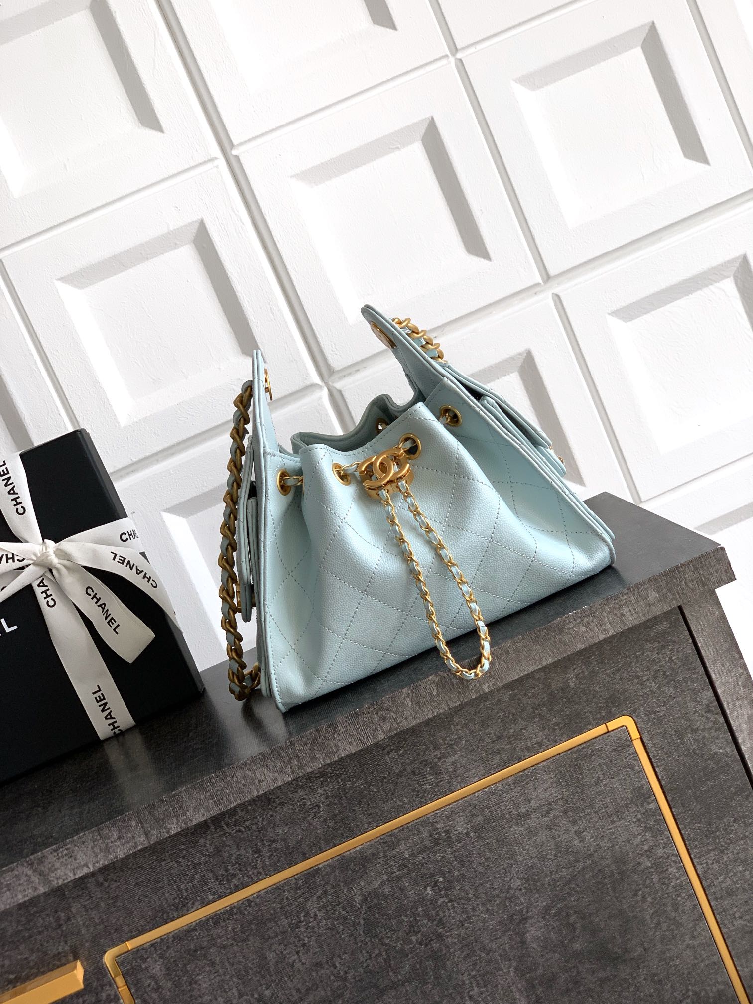 Chanel Style Black Leather Bag Lookbook Reference image 1