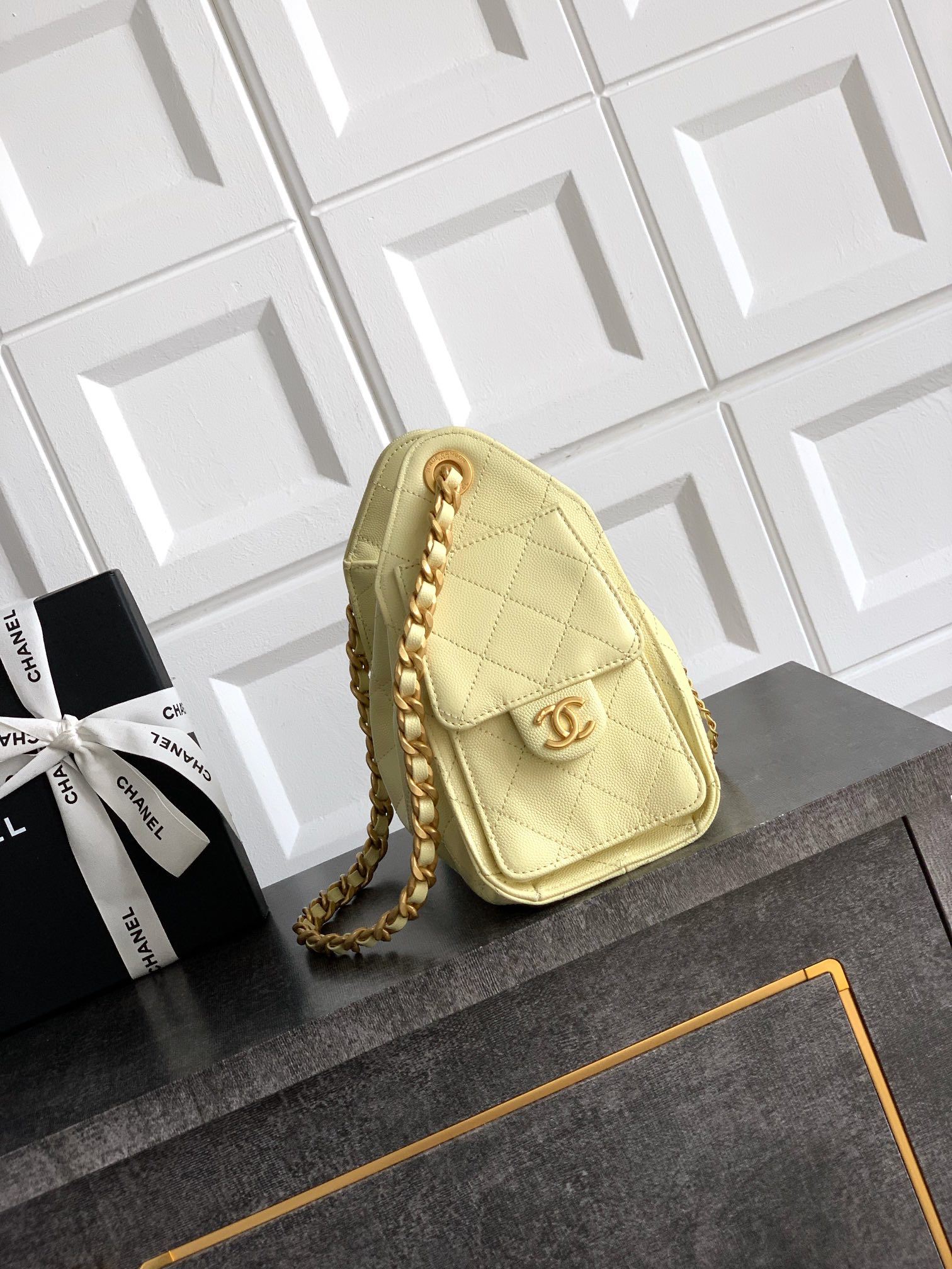 Chanel Style Black Leather Bag Lookbook Reference image 2