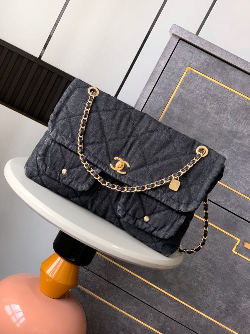 OHANEL 26C Denim Underarm Bag, Denim Fabric, Women HandBag,Shoulder Bag 1 OHANEL 26C Denim Underarm Bag, Denim Fabric, Women HandBag,Shoulder Bag