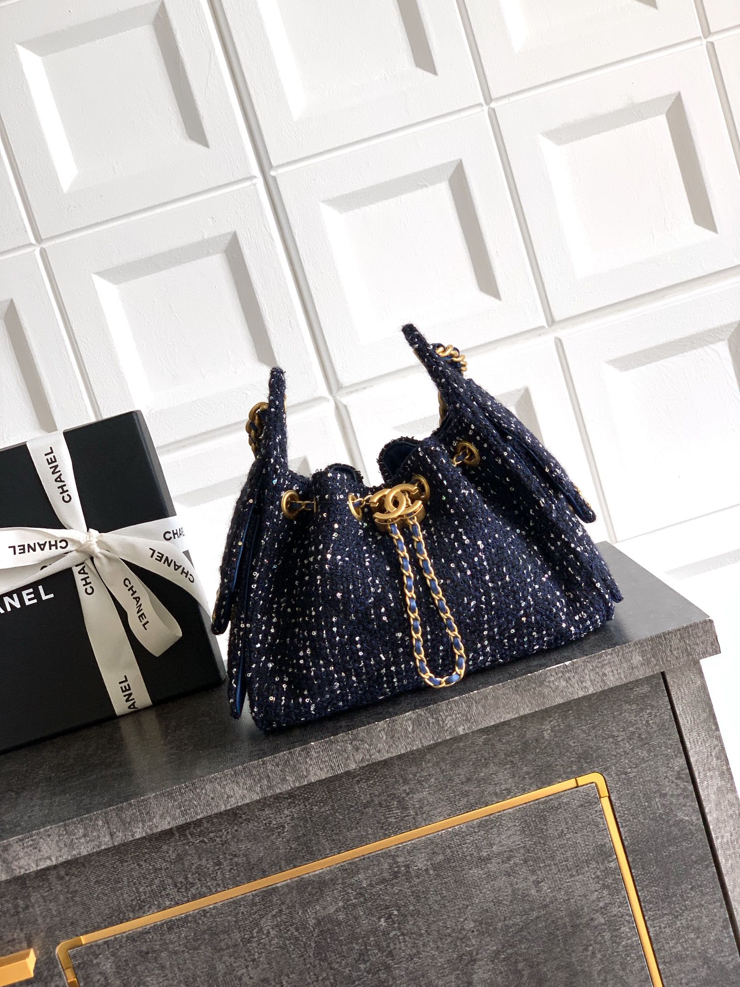 Chanel Style Black Leather Bag Lookbook Reference image 1