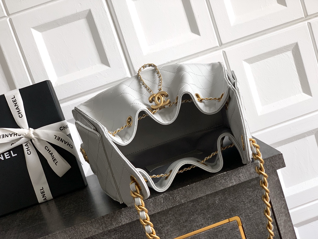 Chanel Style Grey Hobo Bag Bags Hobo Bag detail image 8 from source 765833